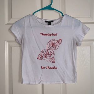Forever 21, white crop top